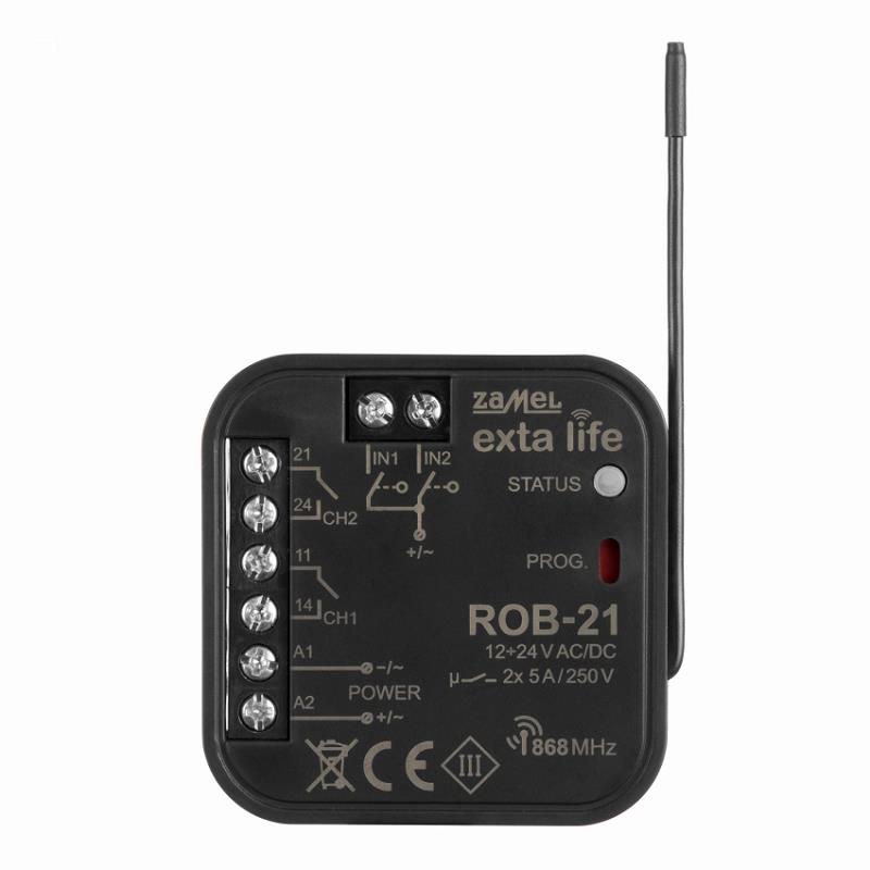 RECETOR CONTROLADOR DE PORTÃO AUTOMÁTICO EXTA LIFE PARA CAIXA APARELHAGEM