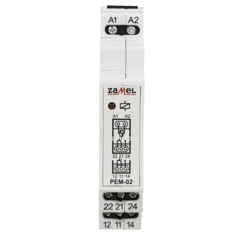[ZMPEM02012] RELÉ MODULAR 2 INVERSORES 12Vac/dc