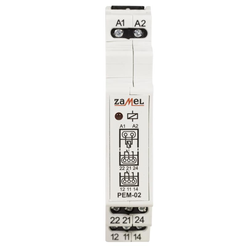 [ZMPEM02024] RELÉ MODULAR 2 INVERSORES 24Vac/dc