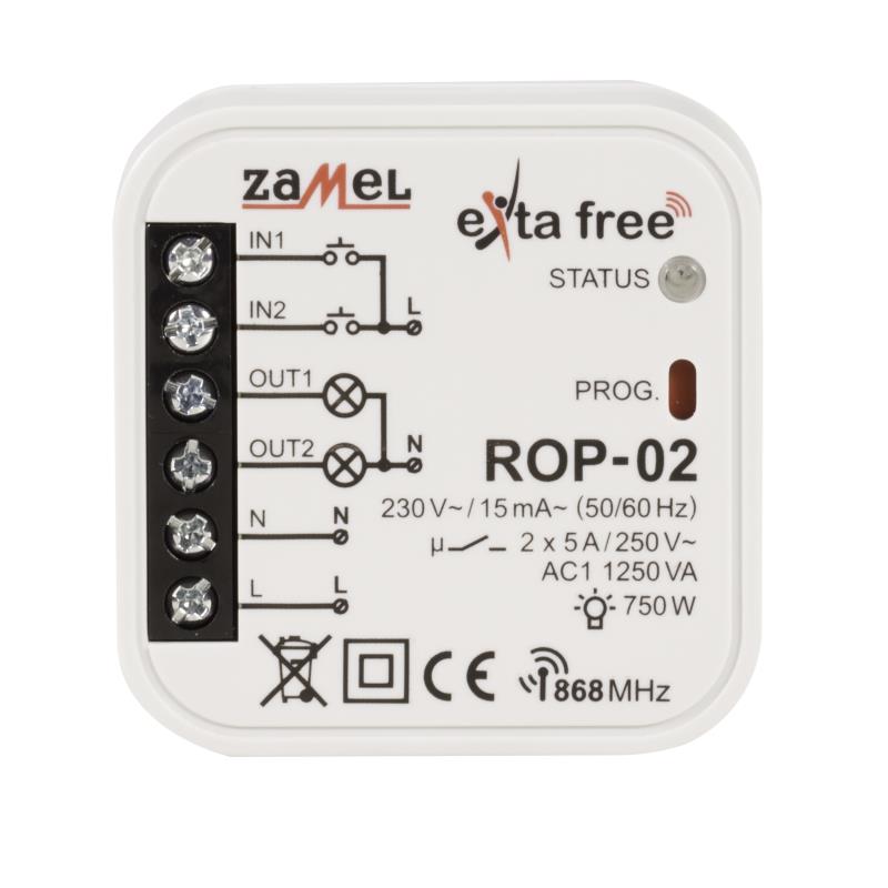 [ZMROP02] RECETOR 2 CANAIS  EXTA FREE PARA CAIXA APARELHAGEM