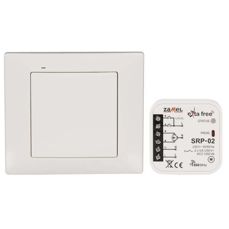 KIT DE TRANSMISOR Y RECEPTOR PARA CONTROL DE PERSIANAS EXTA FREE