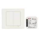 KIT TRANSMISSOR E RECETOR CONTROLO ILUMINACAO 2 CANAIS EXTA FREE