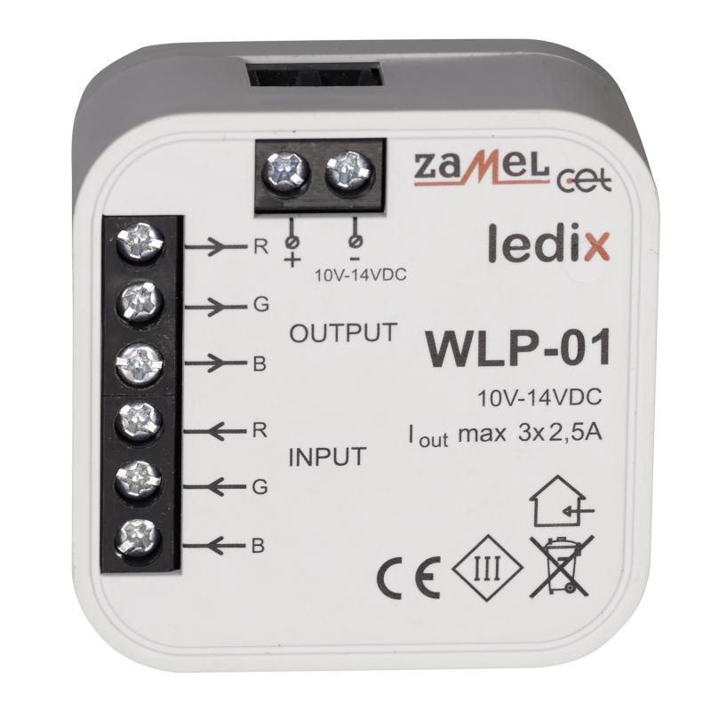 [ZMWLP01] AMPLIFICADOR RGB 10-14Vdc PARA CAIXA DE APARELHAGEM