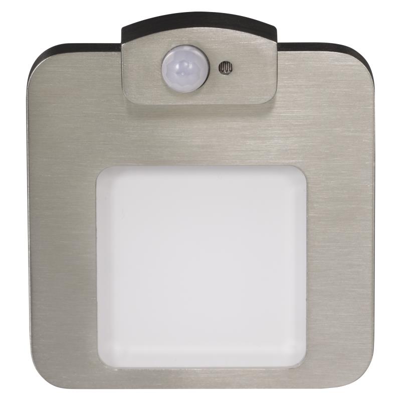 MOZA EMPOTRAR 14Vdc PIR BLANCO FRIO ACERO INOXIDABLE