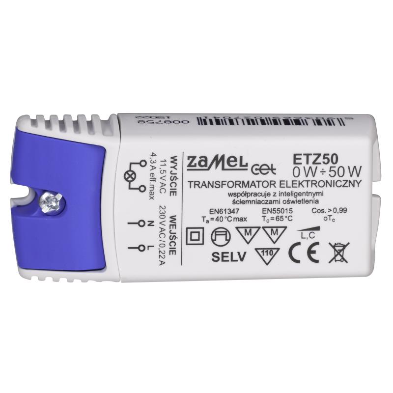 TRANSFORMADOR ELECTRÓNICO 230Vac 11.5Vac 0-50W