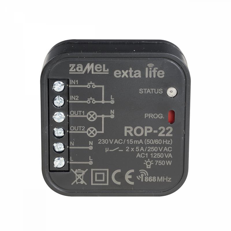 [ZMROP22] RECEPTOR 2 CANALES EXTA LIFE PARA CAJA DE EQUIPO
