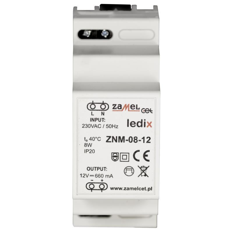 [ZMZNM0812] FONTE ALIMENTAÇÃO MODULAR LED 12Vdc 8W