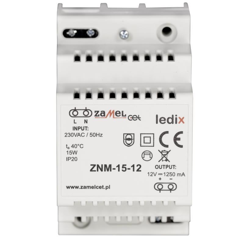 [ZMZNM1512] FUENTE DE ALIMENTACIÓN  MODULAR LED 12Vdc 15W