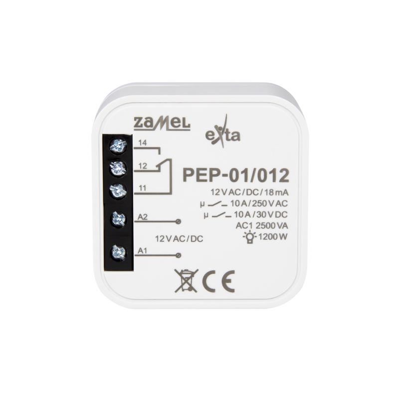 RELÉ 1 INVERSOR 10A 12Vac/dc PARA CAIXA APARELHAGEM