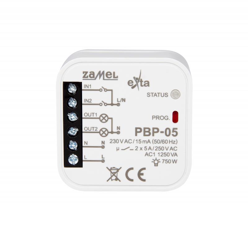 [ZMPBP05] TELERRUPTOR 2 CANAIS 230Vac PARA CAIXA APARELHAGEM