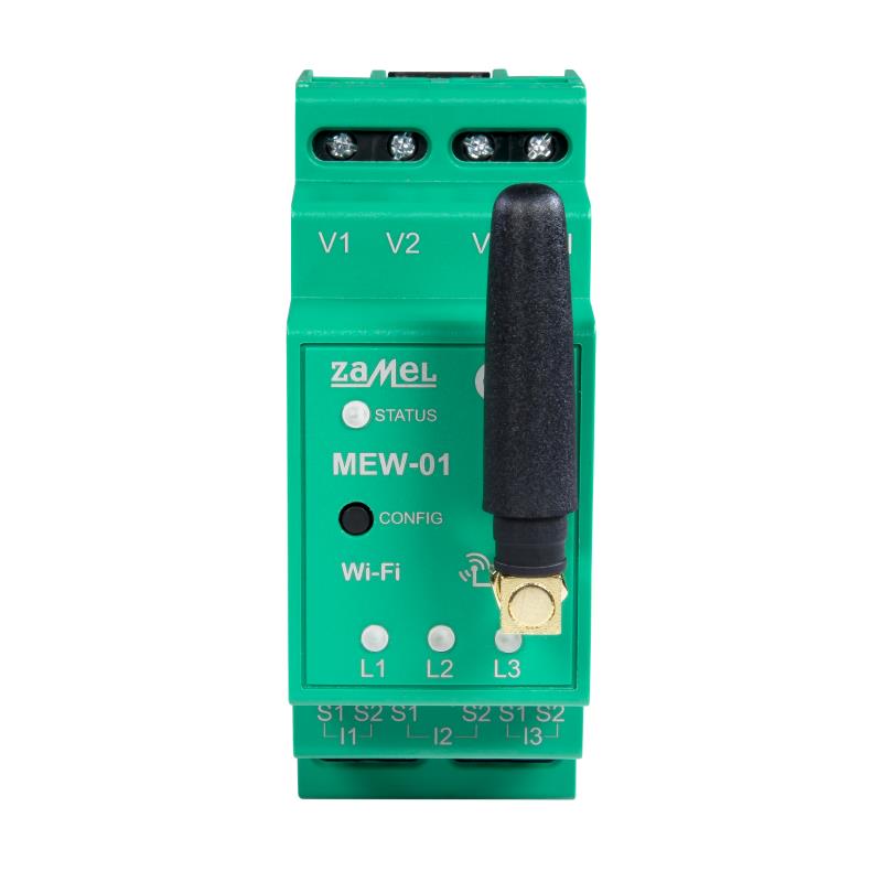 MONITOR ENERGIA MONOFÁSICO/TRIFÁSICO MODULAR Wi-Fi COM 1xTI SC-16 SUPLA