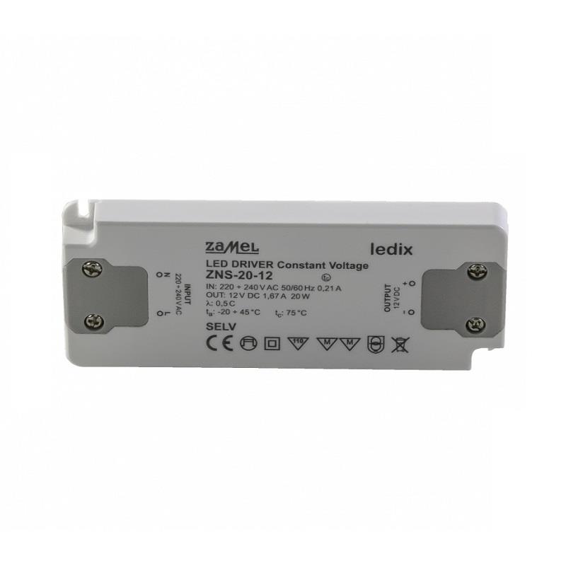 FONTE ALIMENTAÇÃO LED SLIM 12Vdc 20W