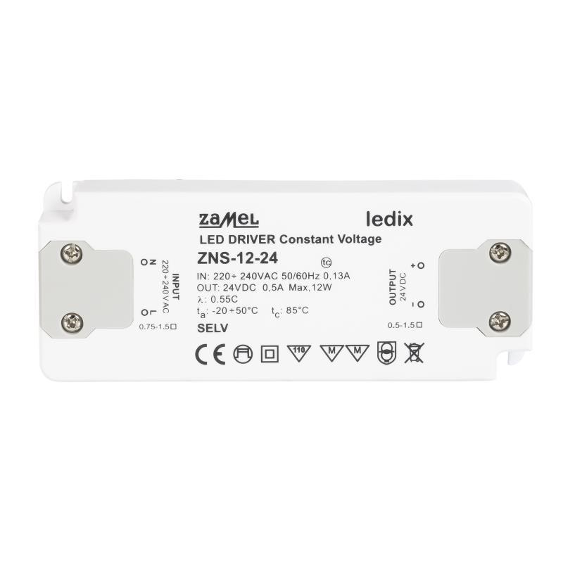[ZMZNS1224] FONTE ALIMENTAÇÃO LED SLIM 24Vdc 12W