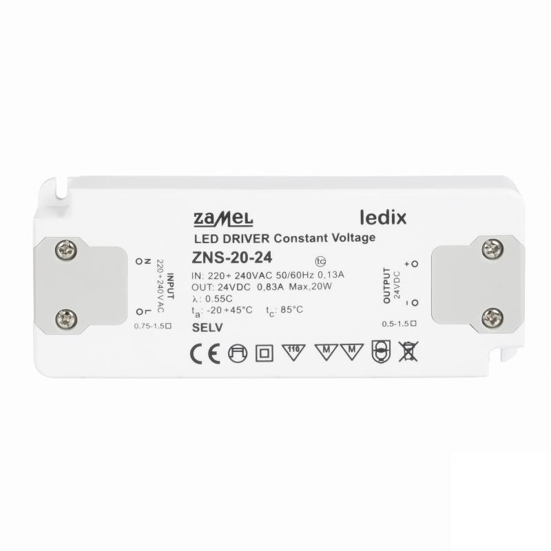 [ZMZNS2024] FONTE ALIMENTAÇÃO LED SLIM 24Vdc 20W