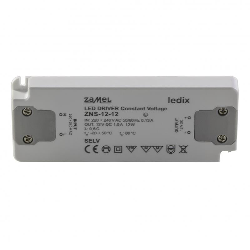 FONTE ALIMENTAÇÃO LED SLIM 12Vdc 12W