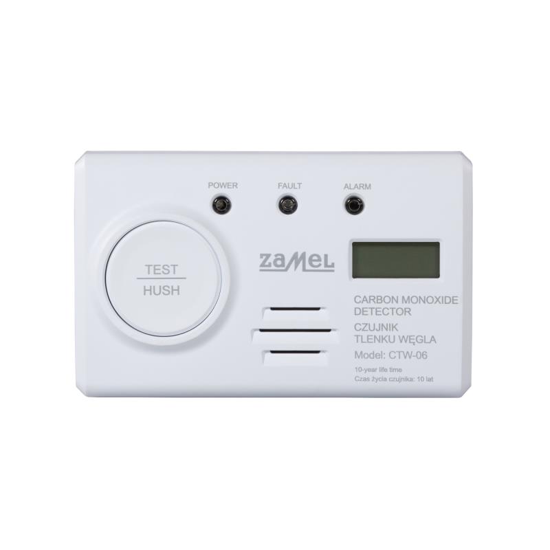 DETECTOR MONÓXIDO CARBONO A PILHA NÃO SUBSTITUÍVEL