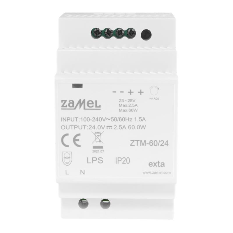 [ZMZTM6024] FONTE ALIMENTAÇÃO MODULAR IMPULSO 60W 24Vdc 2.5A