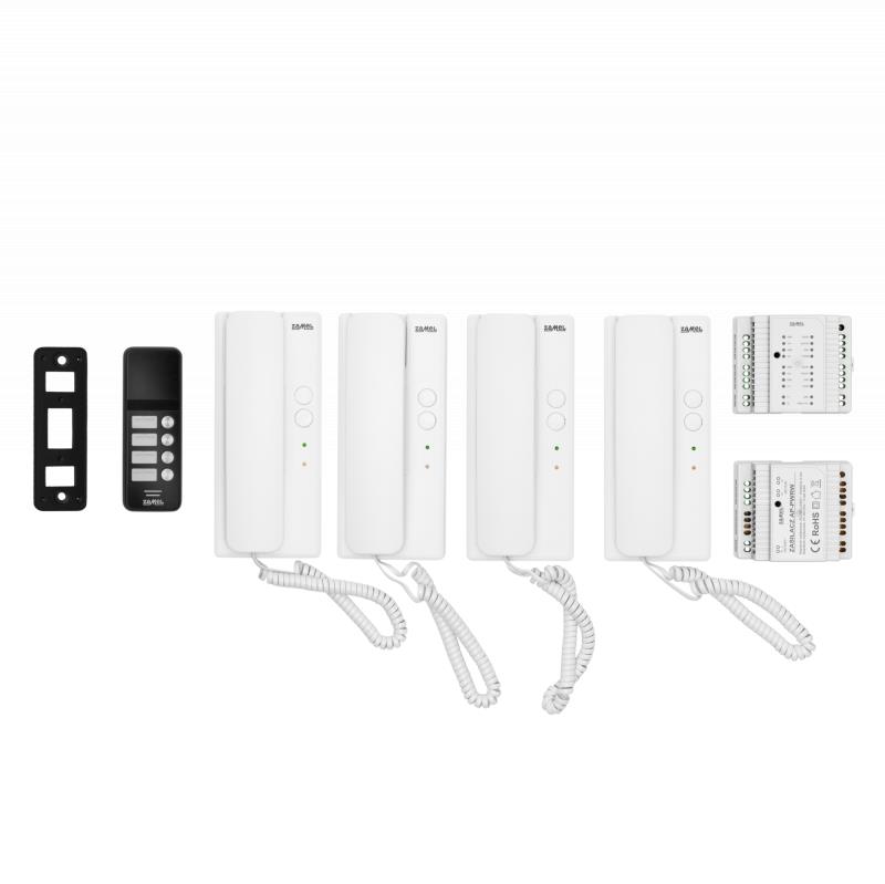 [ZMAS104A] KIT AUDIO TETRAFAMILIAR SISTEMA DOIS FIOS