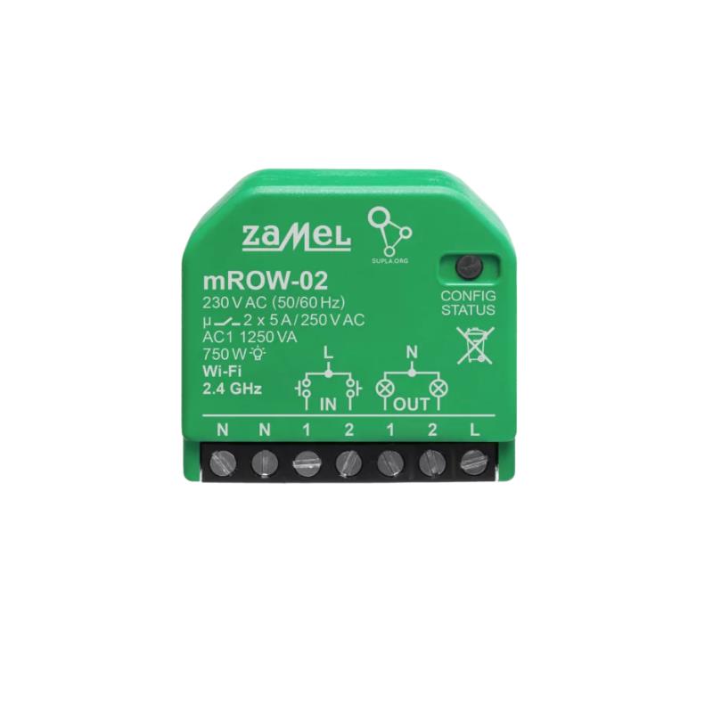 [ZMmROW02] RECETOR MINI Wi-Fi 2 CANAIS (MEDIÇÃO SEPARADA ENERGIA) SUPLA PARA CAIXA APARELHAGEM