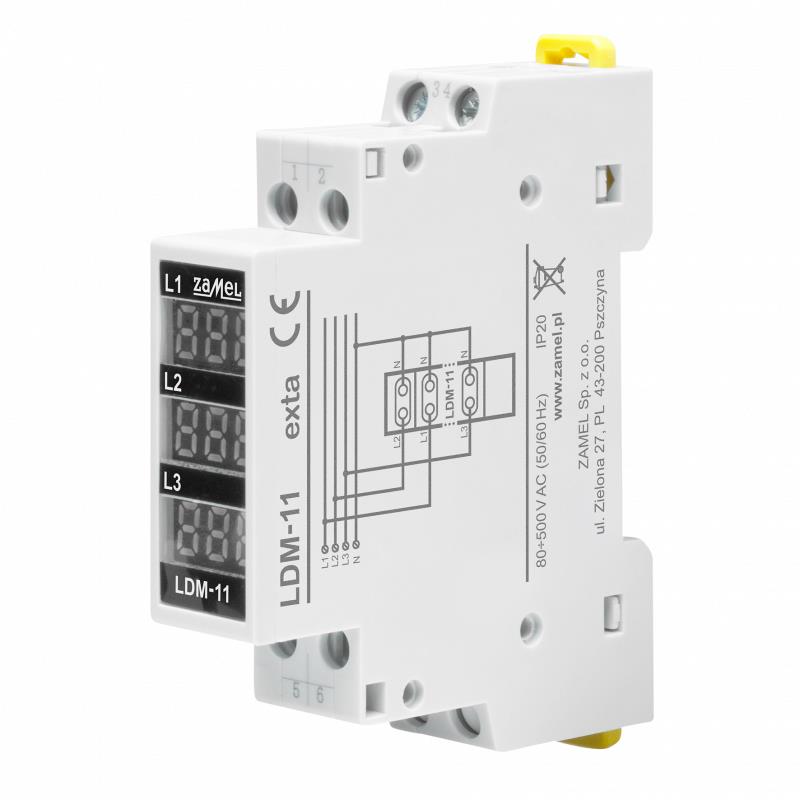 INDICADOR MODULAR VALOR TENSÃO 3 FASES