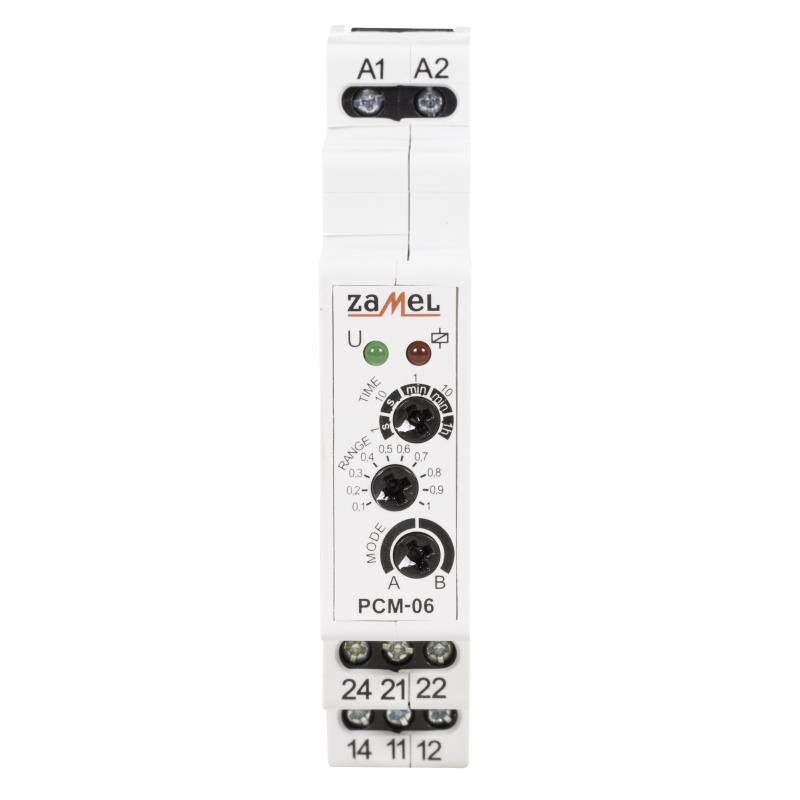 [ZMPCM06U] RELÉ TEMPORIZADO MODULAR MULTIMODO 12-240Vac/dc