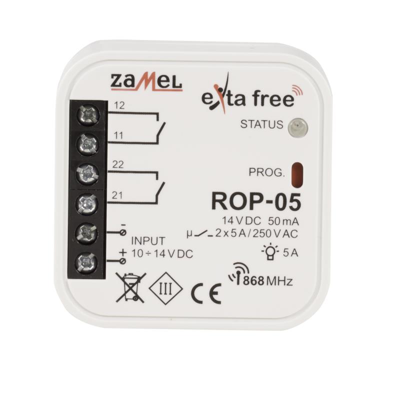 RECEPTOR RADIO 2 CANAIS 10-14Vdc  EXTA FREE PARA CAIXA APARELHAGEM