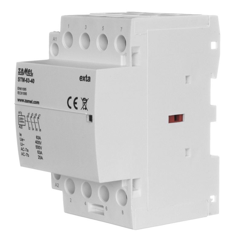 CONTACTOR MODULAR ELECTROMAGNÉTICO 63A 4xNA 230Vac