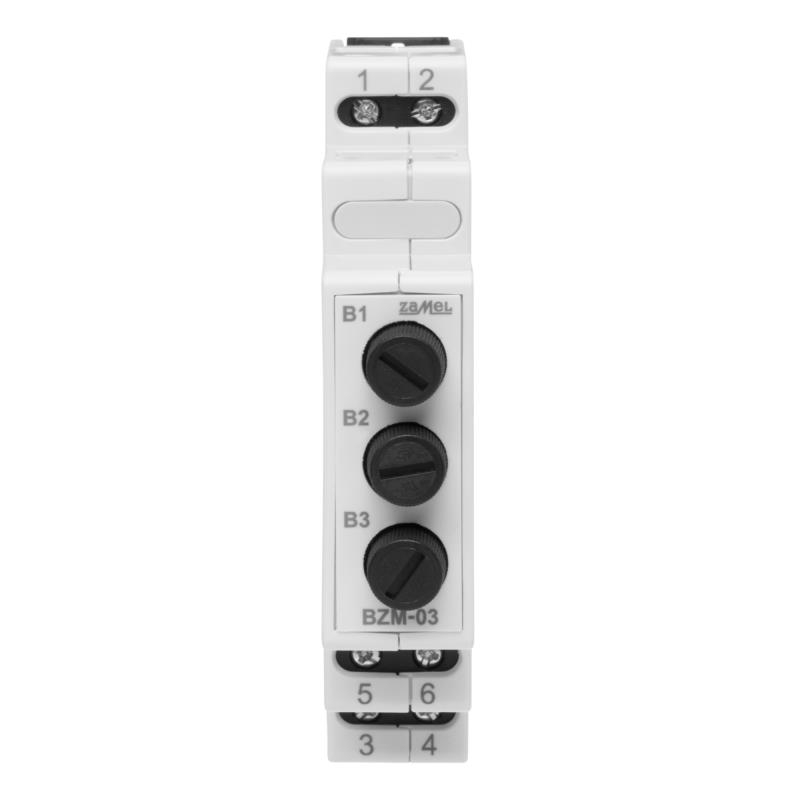 BASE FUSÍVEIS MODULAR 3x Ø5x20mm MÁXIMO 6.3A