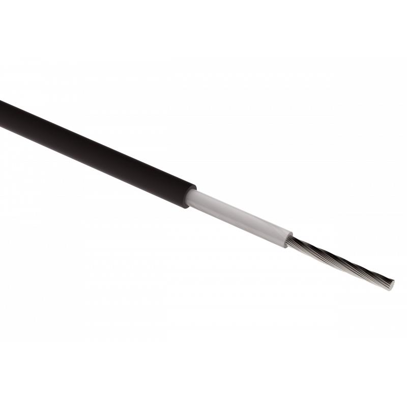 100m CABO SOLAR H1Z2Z2-K 1x6.0mm PRETO 1.0KV/1.8KV