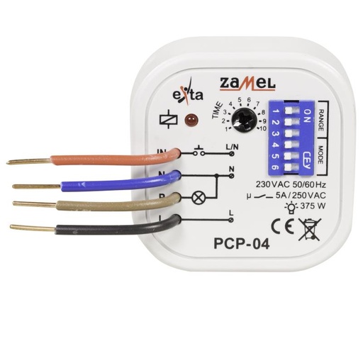 [ZMPCP04] RELÉ TEMPORIZADO 8x MULTIMODO  PARA CAJA DE EQUIPO