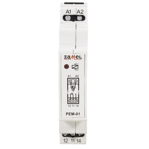 [ZMPEM01012] RELÉ MODULAR 1 INVERSOR 12Vac/dc