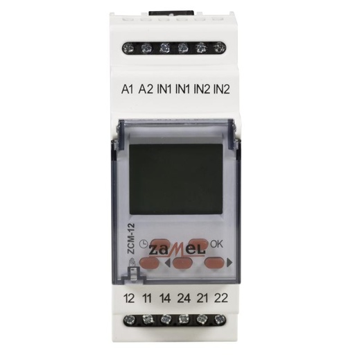 [ZMZCM12] PROGRAMADOR HORÁRIO MODULAR DIGITAL SEMANAL 2 CANALES