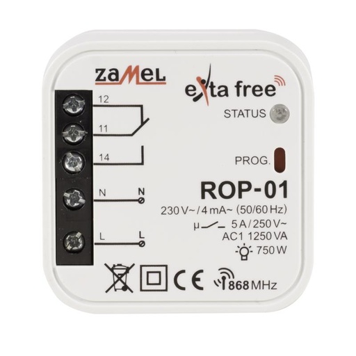 [ZMROP01] RECETOR UNIVERSAL 1 CANAL  EXTA FREE PARA CAIXA APARELHAGEM