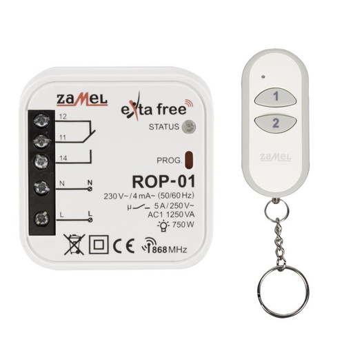 [ZMRZB05] KIT DE CONTROL Y RECEPTOR UNIVERSAL DE 1 CANAL EXTA FREE