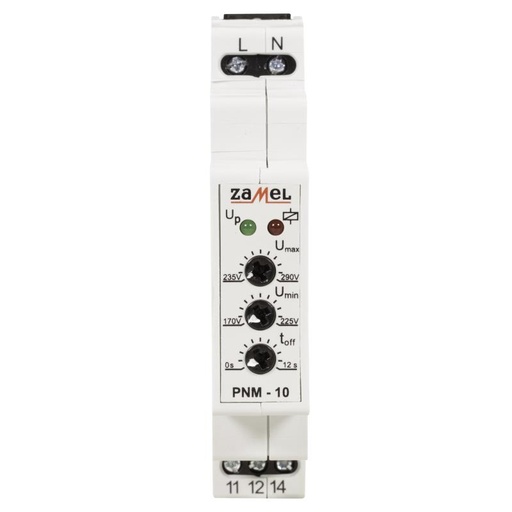 [ZMPNM10] RELÉ TENSÃO MODULAR MONOFÁSICO