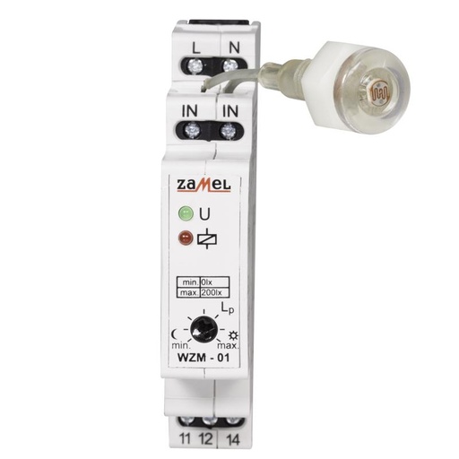 [ZMWZM01S1] INTERRUPTOR MODULAR CREPUSCULAR COM SENSOR DE ENCASTRAR