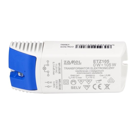 [ZMETZ105] TRANSFORMADOR ELECTRÓNICO 230Vac 11.5Vac 0-105W