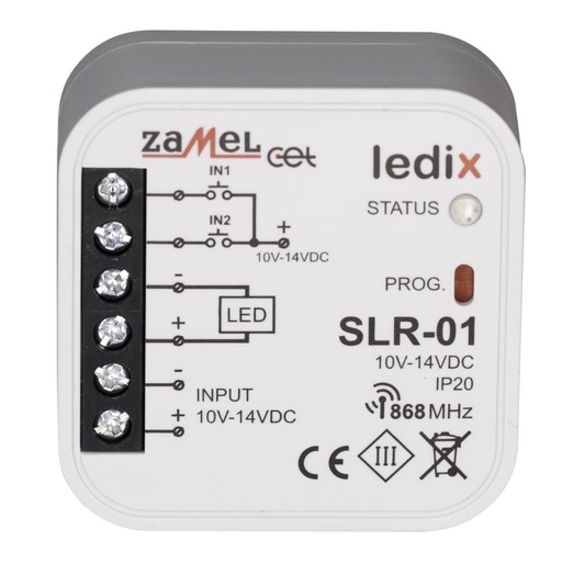[ZMSLR01] CONTROLADOR MONOCROMATICO 10-14Vdc  4A PARA CAJA DE EQUIPO