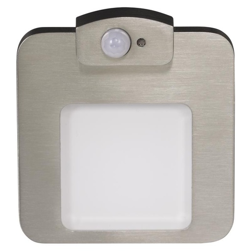 [ZM01-212-21] MOZA EMPOTRAR 14Vdc PIR BLANCO FRIO ACERO INOXIDABLE