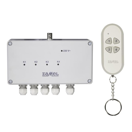 [ZMRWS311C/Z] KIT RECETOR E COMANDO 4 CANAIS PARA INSTALAÇÃO NO EXTERIOR EXTA FREE
