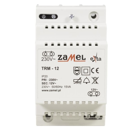 [ZMTRM12] TRANSFORMADOR MODULAR 12Vac 1.25A