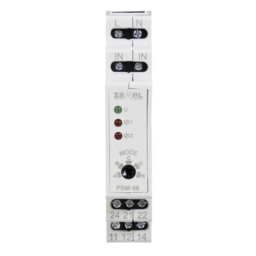 [ZMPBM06] TELERRUPTOR MODULAR 230Vac MULTIFUNÇÕES 5 MODOS