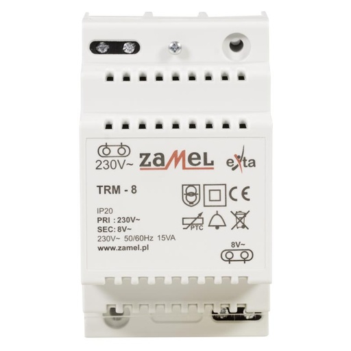 [ZMTRM8] TRANSFORMADOR MODULAR 8Vac 1.88A