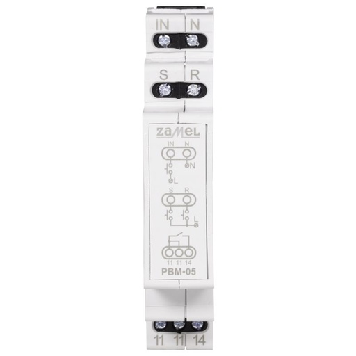 [ZMPBM05] TELERRUPTOR MODULAR 230Vac CON SET/RESET CONSUMO ZIERO