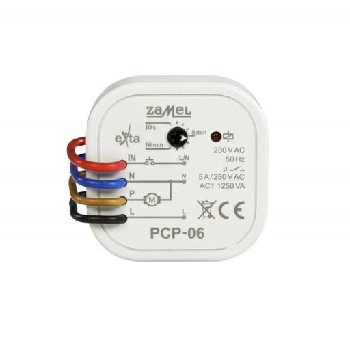 [ZMPCP06] RELÉ TEMPORIZADO CONTROLO VENTILADORES WC CASAS DE BANHO PARA CAIXA APARELHAGEM