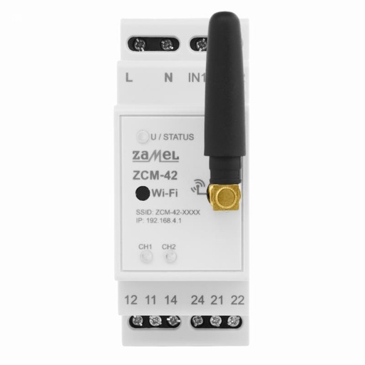 [ZMZCM42] PROGRAMADOR HORÁRIO MODULAR DIGITAL ASTRONÓMICO 2 CANALES (PROGRAMACIÓN VIA Wi-Fi)