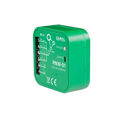 [ZMRNW01] TRANSMISOR 4 CANALES 230Vac SUPLA PARA CAJA DE EQUIPO