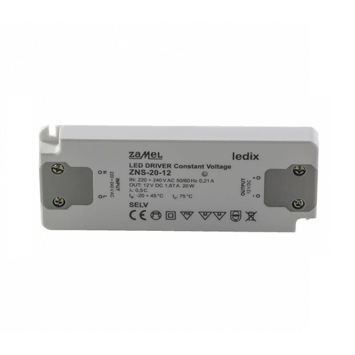 [ZMZNS2012] FUENTE DE ALIMENTACIÓN LED SLIM 12Vdc 20W