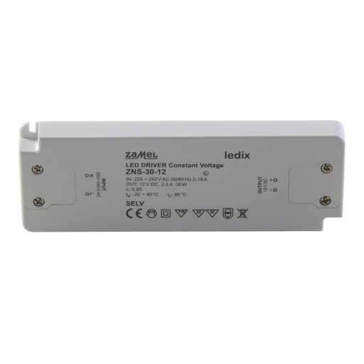 [ZMZNS3012] FUENTE DE ALIMENTACIÓN LED SLIM 12Vdc 30W