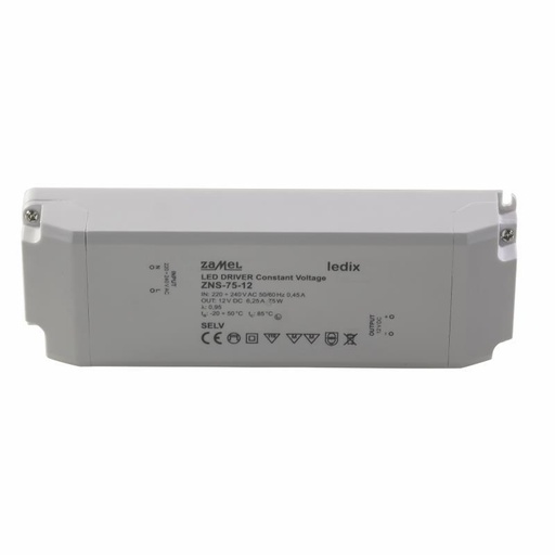 [ZMZNS7512] FONTE ALIMENTAÇÃO LED SLIM 12Vdc 75W